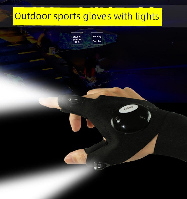LED Luminous Breathable Outdoor Gloves