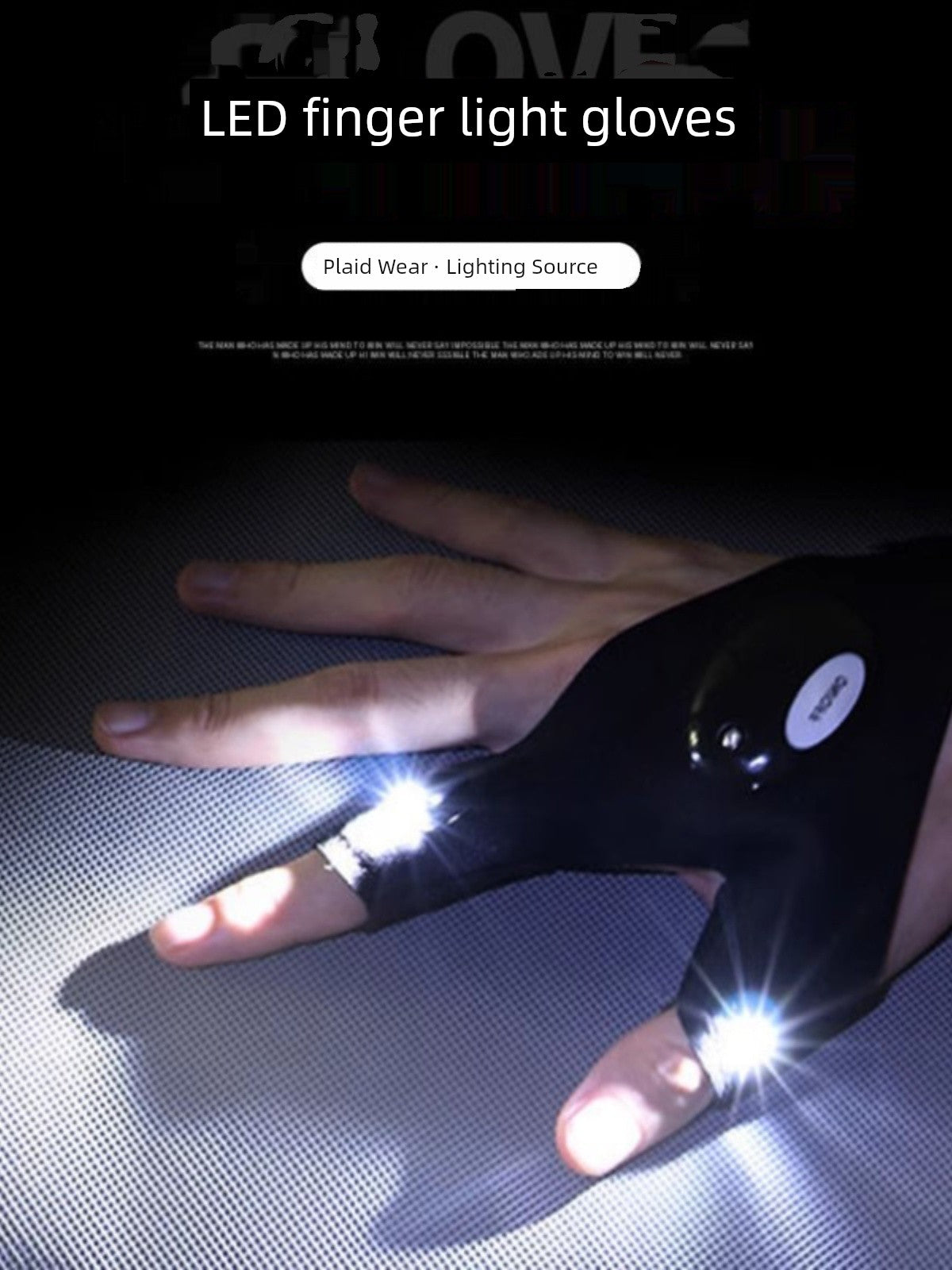 LED Luminous Breathable Outdoor Gloves